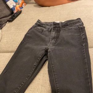 High rise skinny jeans